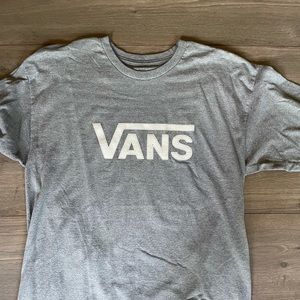 Gray and white vans T-shirt